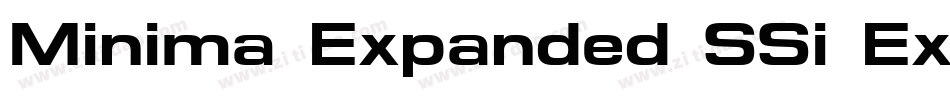 Minima Expanded SSi Expanded Italic字体转换
